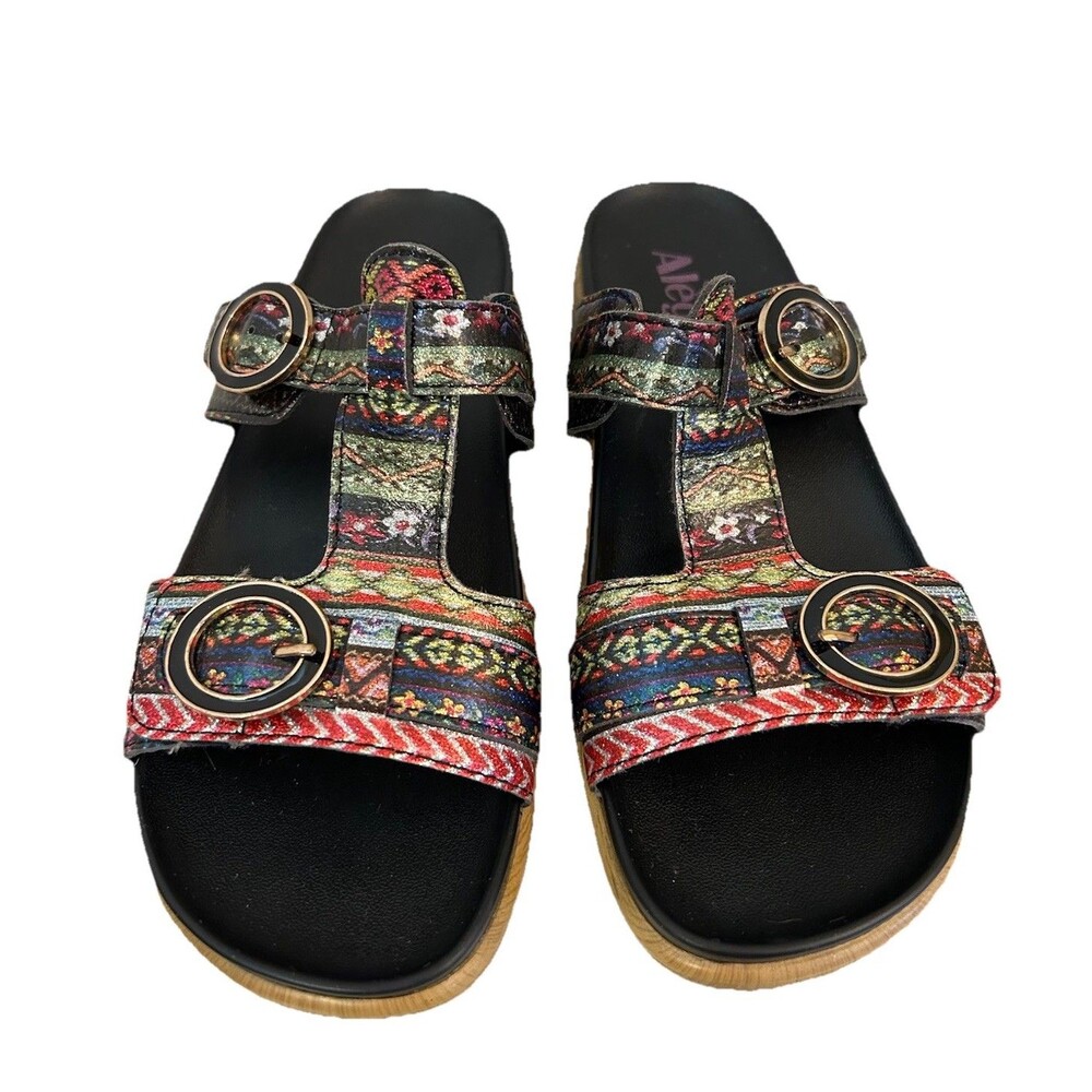 Alegria Vita Pow Wow T-Strap Slip On Sandals Women’s Size US 5-5.5 EUR 35